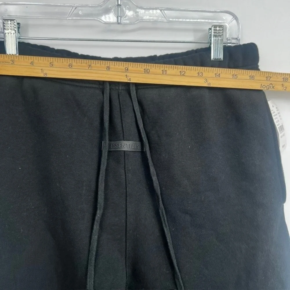 New Fear of God Essentials Men's Black Fleece Sweatpants Joggers Size Medium